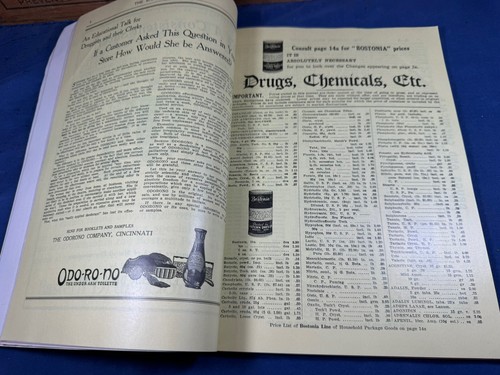 Eastern Drug Co. Boston 1923 CATÁLOGO DE PRECIOS con anuncios, Early GRAND Pharma - Imagen 21 de 24