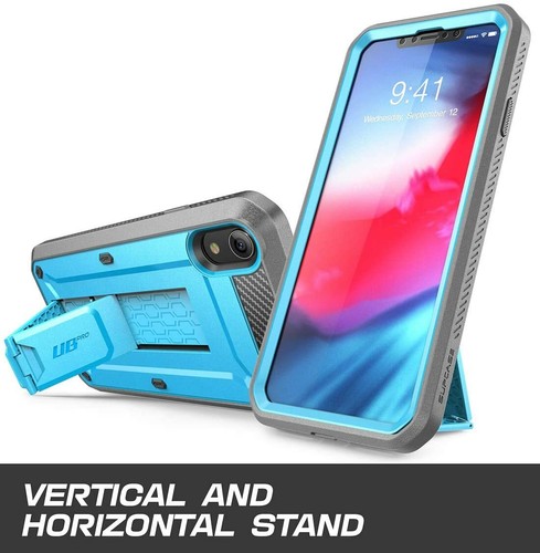 SUPCASE UBPro for iPhone XR 6.1" Built-in Screen Case Hard Stand Holster Cover - Picture 21 of 38