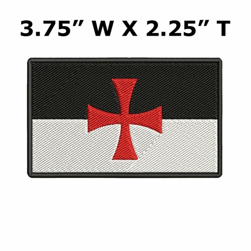 KNIGHTS TEMPLAR ARMOR iron-on PATCH embroidered CRUSADES RELIGIOUS MILITARY - Picture 22 of 22