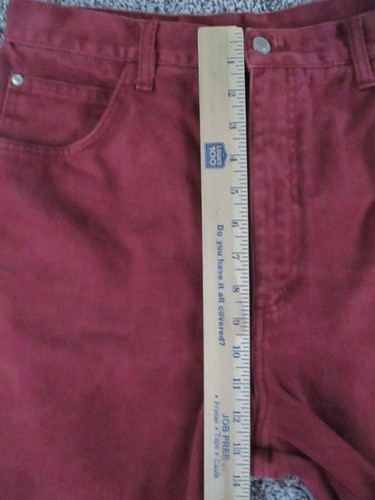 Vintage Gitano Jeans Womens 16S Burgundy Wine Denim Tapered Leg High Waist 31x28 - Picture 11 of 14