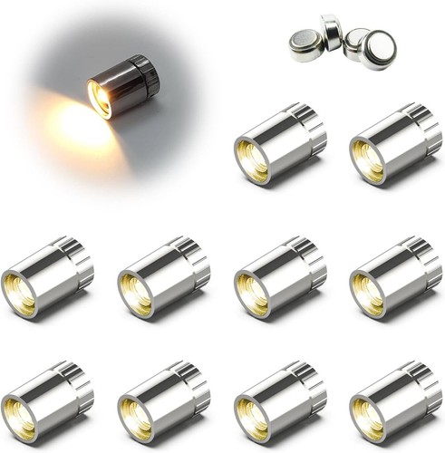 LED Mini Lights, Small Led Lights for Crafts Dollhouse Silver Plastic w/ Battery - Picture 25 of 25