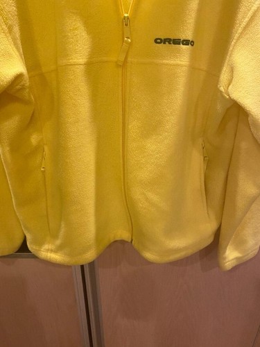 OREGON DUCKS FULL ZIP COLUMBIA FLEECE JACKET XL - Picture 2 of 8