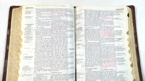 Thompson Chain Reference Bible NIV (Brown Leather, 1984, 3rd Printing) GD - Picture 11 of 24