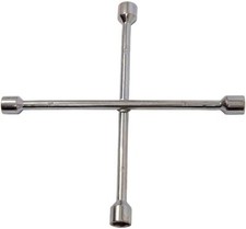 Wheel Brace 4 Way Cross Wrench Socket 17mm 19mm 21mm 23mm Spanner J0400