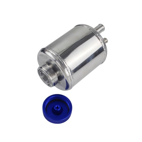 Car Refit Aluminum Alloy Racing Power Steering Fluid Reservoir Tank w/Clamps US - Picture 6 of 11