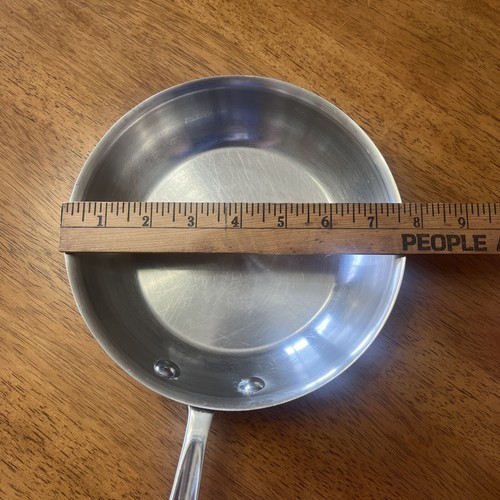 All Clad Vintage Stainless Steel Frying Pan With Polished Handle 8'' Diameter - Picture 6 of 7