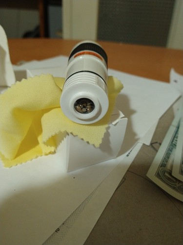 Novità :Teleobiettivo fotocamera smatphone 8 x clip bianco - Zdjęcie 3 z 5