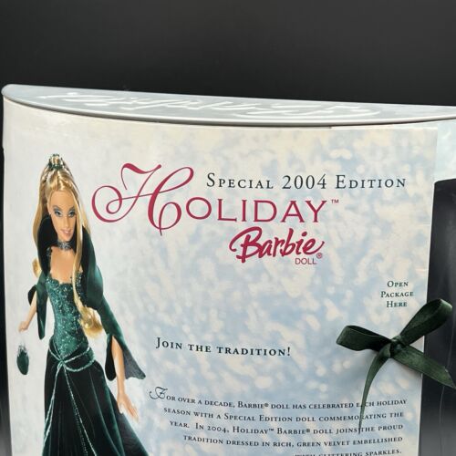 2004 Mattel Barbie Doll Holiday Special Edition Emerald Green Gown B5848 NRFB - Picture 9 of 16