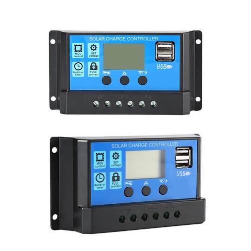 Solar Charge Controller 12V 24V 10A 20A 30A 40A 50A 60A 100A Dual USB Regulator - 第 1/9 張圖片