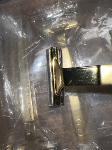Vintage Aramis Shaving Razor With Blade Gold Tone - Picture 10 of 12