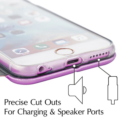 For Galaxy and iPhone Premium Flip Perfect Fit Magnetic Leather Wallet Cover - Picture 42 of 68