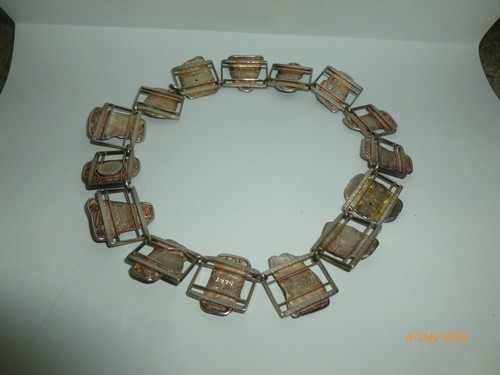 RARA collana perle pietre preziose Michie McConnell argento sterling 925 e oro 22k - Foto 11 di 20