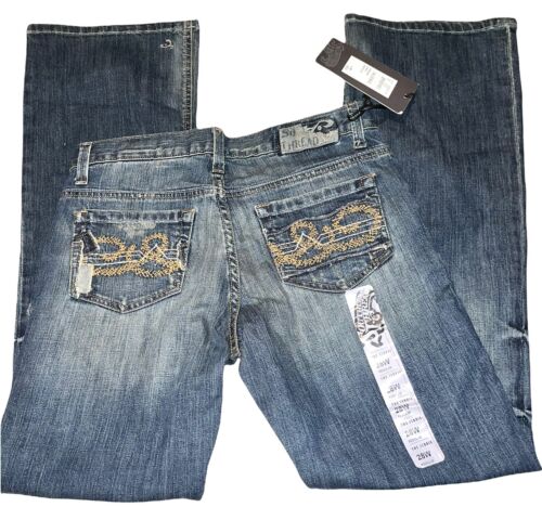 Womens Southern Thread The Jessie Bootcut Denim Jeans Distressed 28 32 NWT 5 28L - Picture 2 of 13