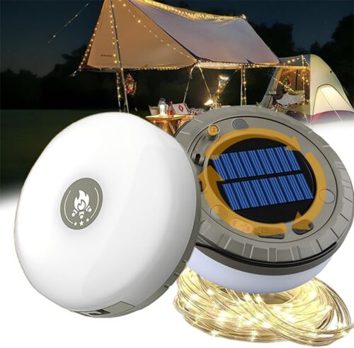 LED Campinglampe Laterne Outdoor Leuchte Zeltlampe Campingleuchte Solarlampen DE - Bild 15 von 16