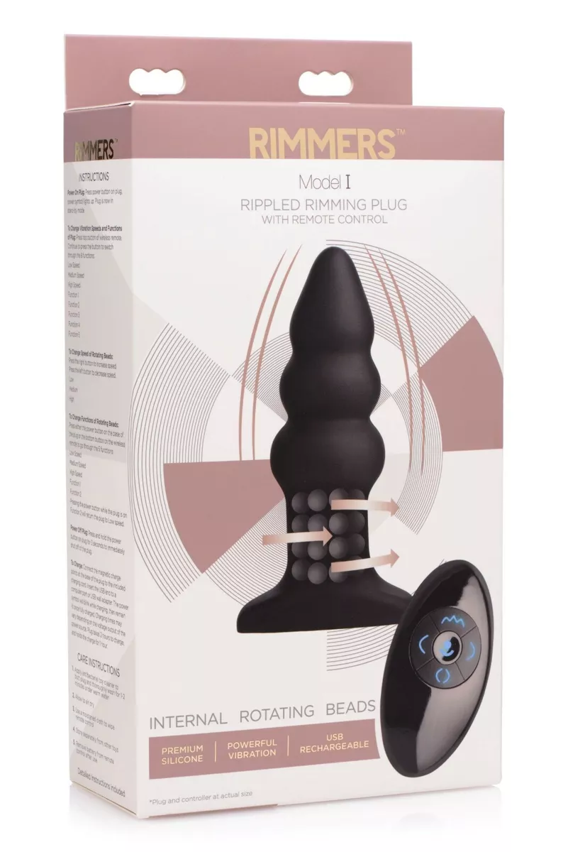Rimmers Model I Ripped Rimming Anal Plug w Remote - Tapered Butt Vibrator  Probe | eBay