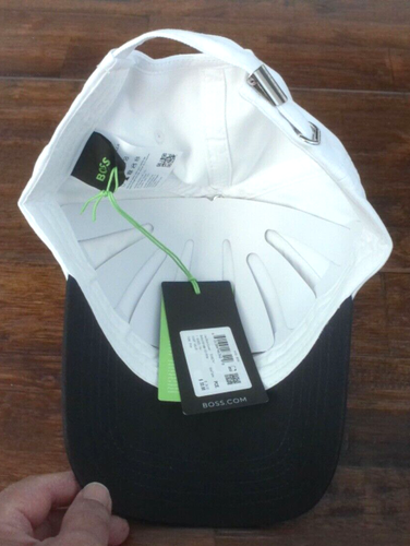 BOSS WHITE with NAVY BLUE ADJUSTABLE HAT - Picture 5 of 6