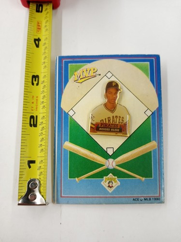 Vintage M.L.B. 1990 M.V.P. Pittsburgh Pirates Moises Alou Collectible Pin - Picture 3 of 3