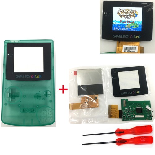 5 levels High Light Backlight LCD Screen + Housing Case For Game Boy Color GBC - Picture 29 of 31