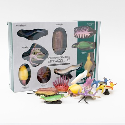 Favorite Cambrian Creatures Mini Model Burgess Series Dinosaur 9 Figure Set Box