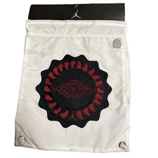 Nike Air Jordan Jumpman Drawstring Bag With Side Zip Pocket Brand New