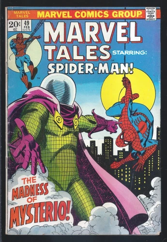 Vintage "Marvel Tales Spider-Man #49 The Madness Of Mysterio " (Feb, 1975)