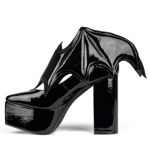 Jeffrey Campbel BATTY Halloween Platform Pump Removable Bat Wings Size US 9.5 - 第 1/5 張圖片