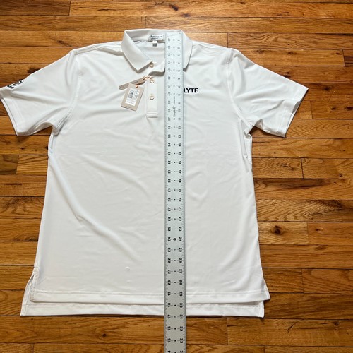 Peter Millar Biolyte Sport Getränk Golf Polo-Shirt neu mit Etikett $ 94 Größe Medium weiß - Bild 8 von 8