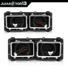 Pair Headlight Housing Bases Fit for 89-03 Freightliner FLD 112 120 Left&Right