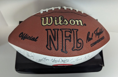 NFL 1998 Kansas City Chiefs Facsimile Team Signed Wilson Football W/Box - Picture 2 of 14