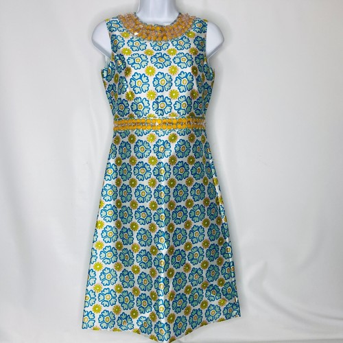 Tory Burch Annette Seidenkleid limitiert David Hicks Blumenedition Gr. 12 NEU 498 $