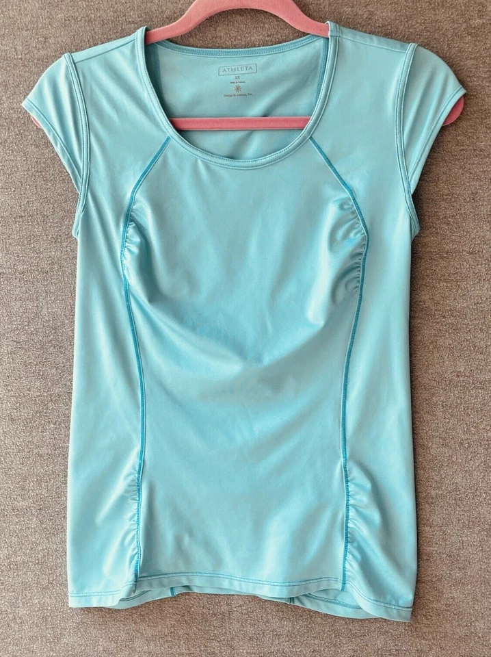 3 Tops y Leggings Athleta Para Mujer XS Tinte Espacial Floral Crush CHATURANGA Athleisure Foto 3 de 4