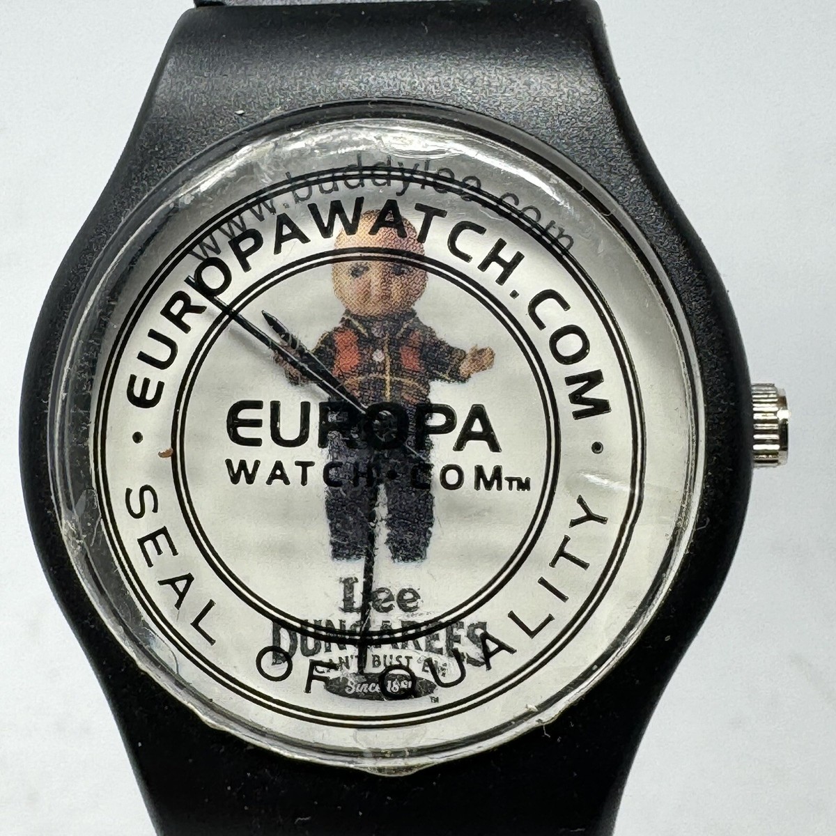 Lee Dungarees Buddy Lee quartz watch with black band NEEDS A