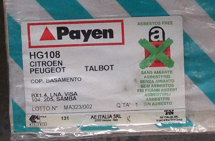 GURNIZIONE CAMBIO MANUALE PEUGEOT 104 CITROEN BX VISA PAYEN HG108 - Picture 2 of 3