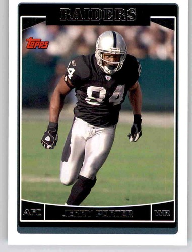 2006 Topps Jerry Porter NFL Base Card PWE Raiders #143 - Picture 1 of 2