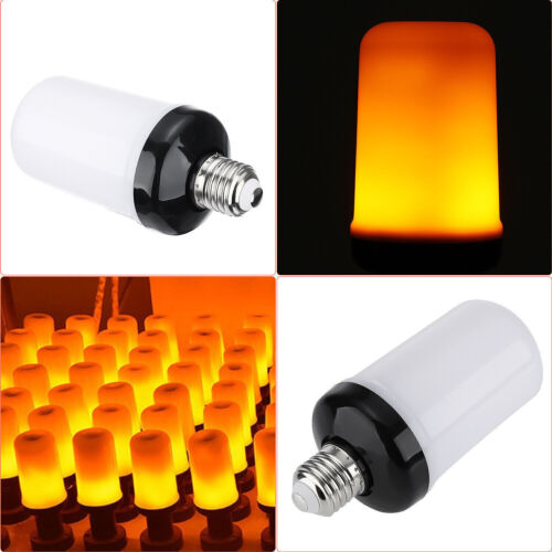 2X E27 LED Licht Fackel Feuer Lampe Flammen Effekt Glühbirne Flacker Birne Deko - Bild 10 von 19