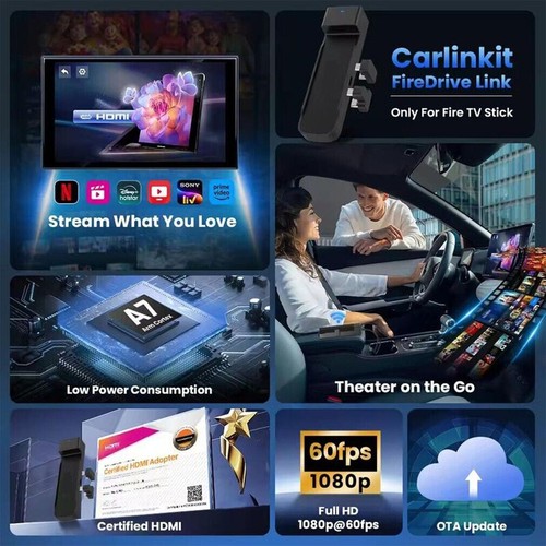 Fire TV Stick CarPlay HDMI: FireDrive Link 1080P@60fps Support - Bild 2 von 10