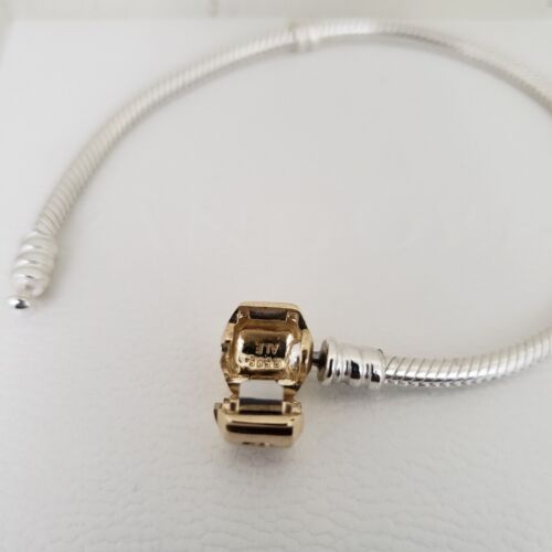 🎁Authentic Pandora TWO TONE BRACELET With 14k Gold🎁 - Picture 2 of 6