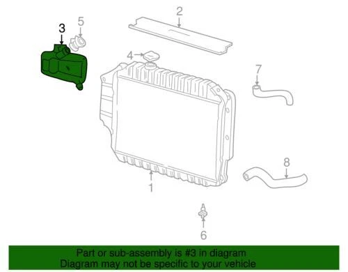 Tanque de depósito Club genuino Ford 2005-2007 E-350 Super Duty E-350 4C2Z-8A080-AA Foto 4 de 4