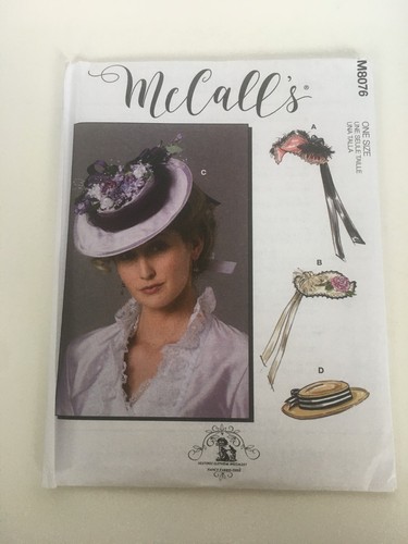 McCalls Sewing Pattern M8076 Misses Historic Hats Clothing Nancy Farris-Thee New - Picture 6 of 6