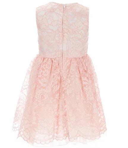 BONNIE BABY o JEAN~Vestido Cintura Imperio Encaje~Rubor~3/6M o 2T~NUEVO CON ETIQUETAS~Dillard's~2023 - Imagen 12 de 17