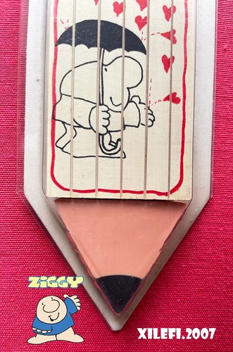 ziggy by tom wilson set matite e gomma auguri mondadori 1982 pencil rubber ziggy - Foto 3 di 9