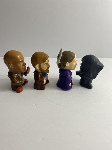 Star Wars Burger King 2005 Mini- Figures Obi-wan Mace Amidala Palpentine Nonwork - Picture 3 of 9