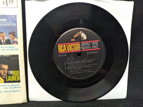 Compact 33 Double Vinyl EP 33 1/3 RPM 7" record RCA Victor SP-33-99 1961 Various - Imagen 2 de 5