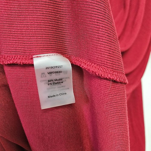 Universal Standard Ribbed Jersey Maxi Dress 3XL Red Turtleneck Long Sleeve - Picture 9 of 9