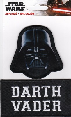 DARTH VADER SEW/IRON PATCH NAME TAG BIKER SKYWALKER OBI WAN KENOBI YODA ...