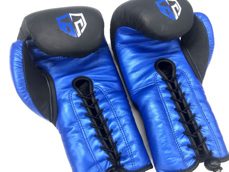 GRIT Boxing Gloves 8oz BLUE 2202 Lace-up type from Japan NEW