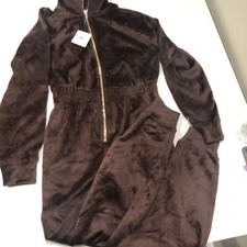 Fabletics Cozy Cord Jumpsuit Brown M