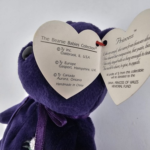 Ty Beanie Baby - PRINCESS Diana Bear 1997 RARE & RETIRED - MINT with Tags - Picture 5 of 8