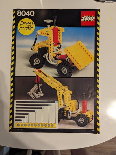 De colección 80s 1984 8040 Neumatic Legos MANUAL DE INSTRUCCIONES SOLAMENTE #514 - Imagen 7 de 9