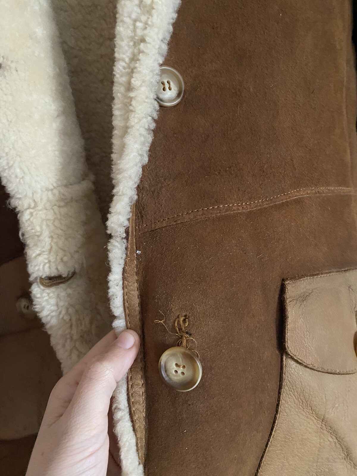 Vintage Miu Miu Leather and Fur Coat